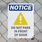 Signmission Do Not Park In Front Of Door OSHA Notice Sign, Aluminum, 10in W x 14in L, 2PK OS-2PACK-NS-A-1014-V-11329 - alternate 3